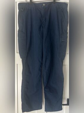 Carhartt Force Broxton Cargo Utility Work Pants Women’s 16R Navy Ripstop